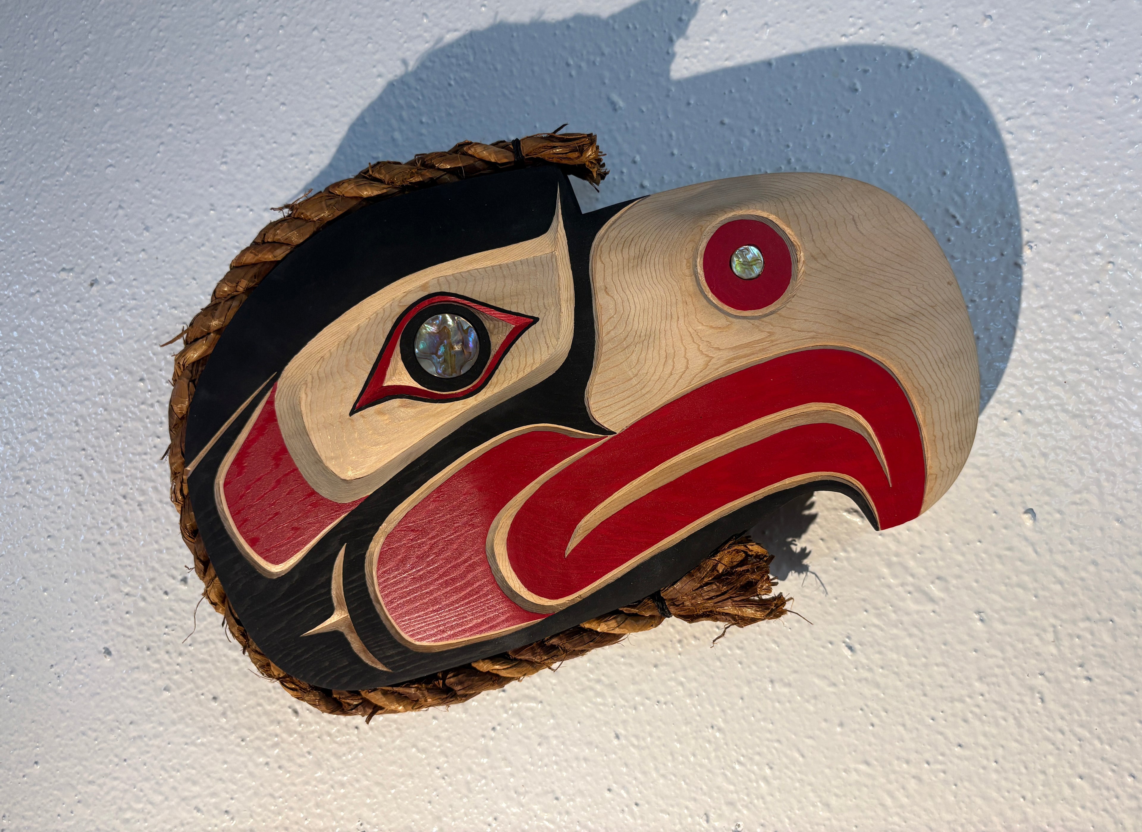 SOLD Northwest Coast Indigenous Art carving of a hand carved EAGLE by Morris Johnny 2026