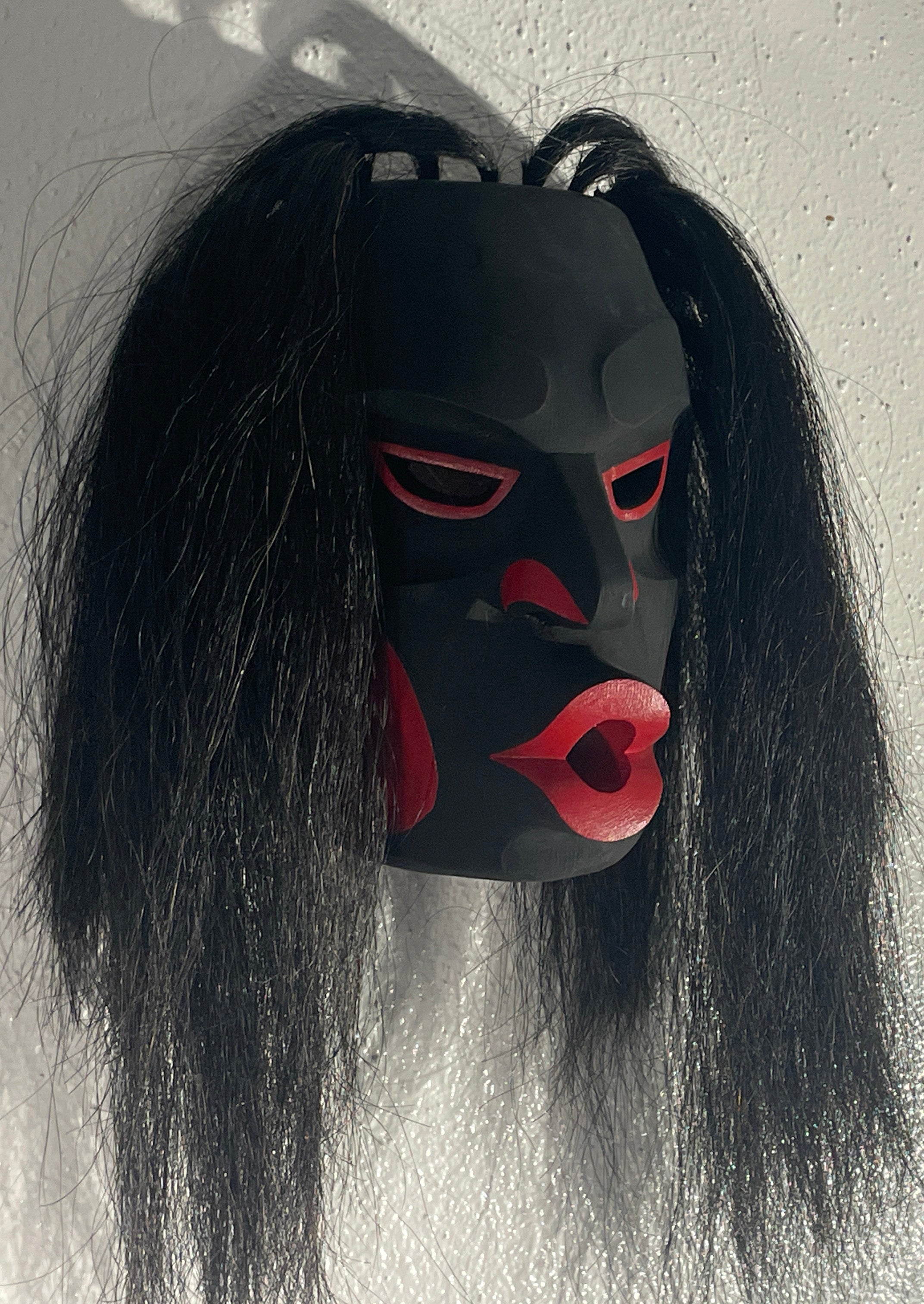 Northwest Coast First Nations art by Morris Johnny and Gilbert Dawson - Dzunukwa/Wild Woman