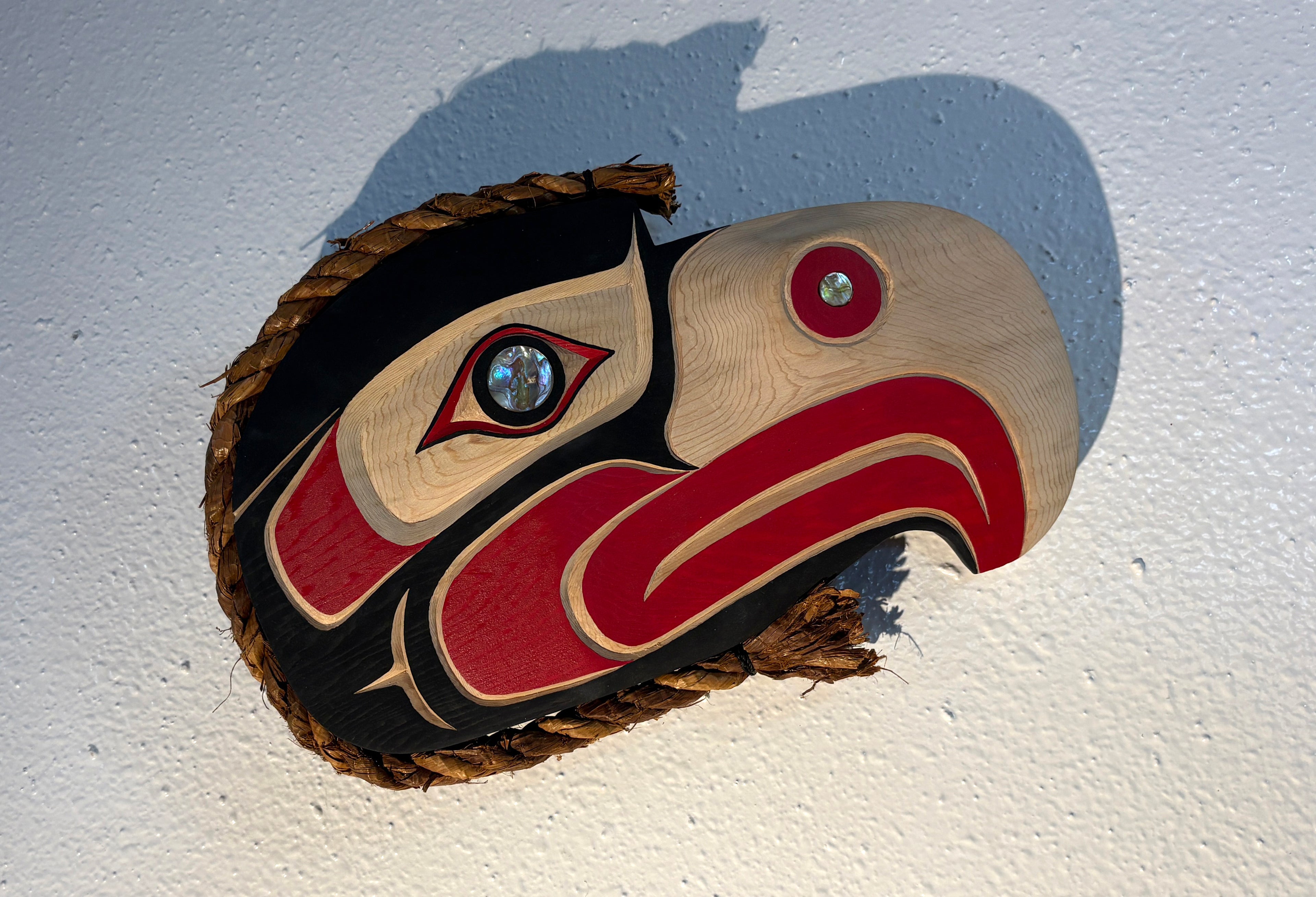 SOLD Northwest Coast Indigenous Art carving of a hand carved EAGLE by Morris Johnny 2026