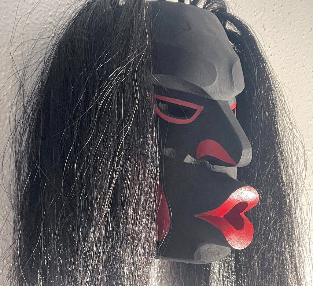 Northwest Coast First Nations art by Morris Johnny and Gilbert Dawson - Dzunukwa/Wild Woman