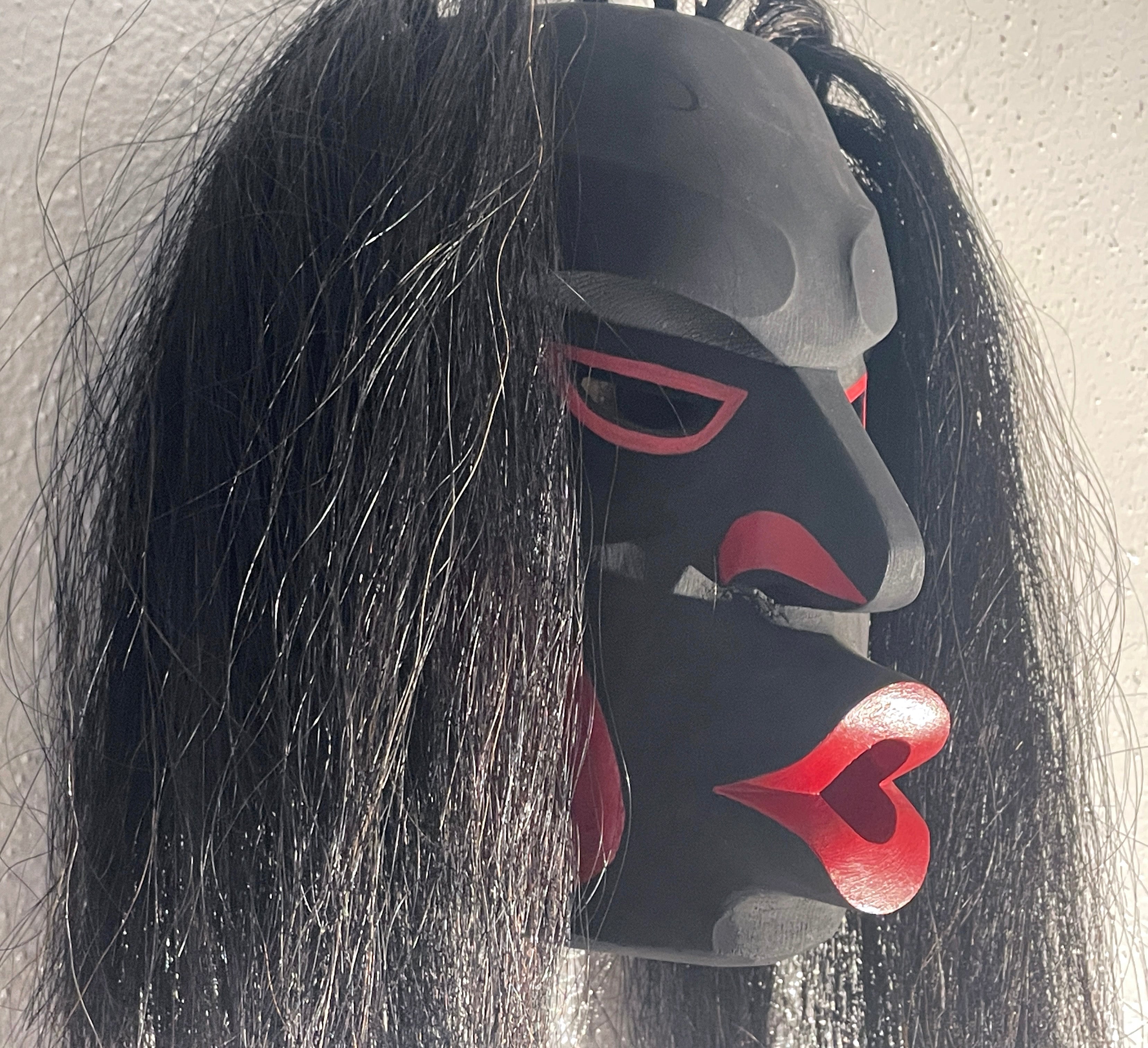 Northwest Coast First Nations art by Morris Johnny and Gilbert Dawson - Dzunukwa/Wild Woman