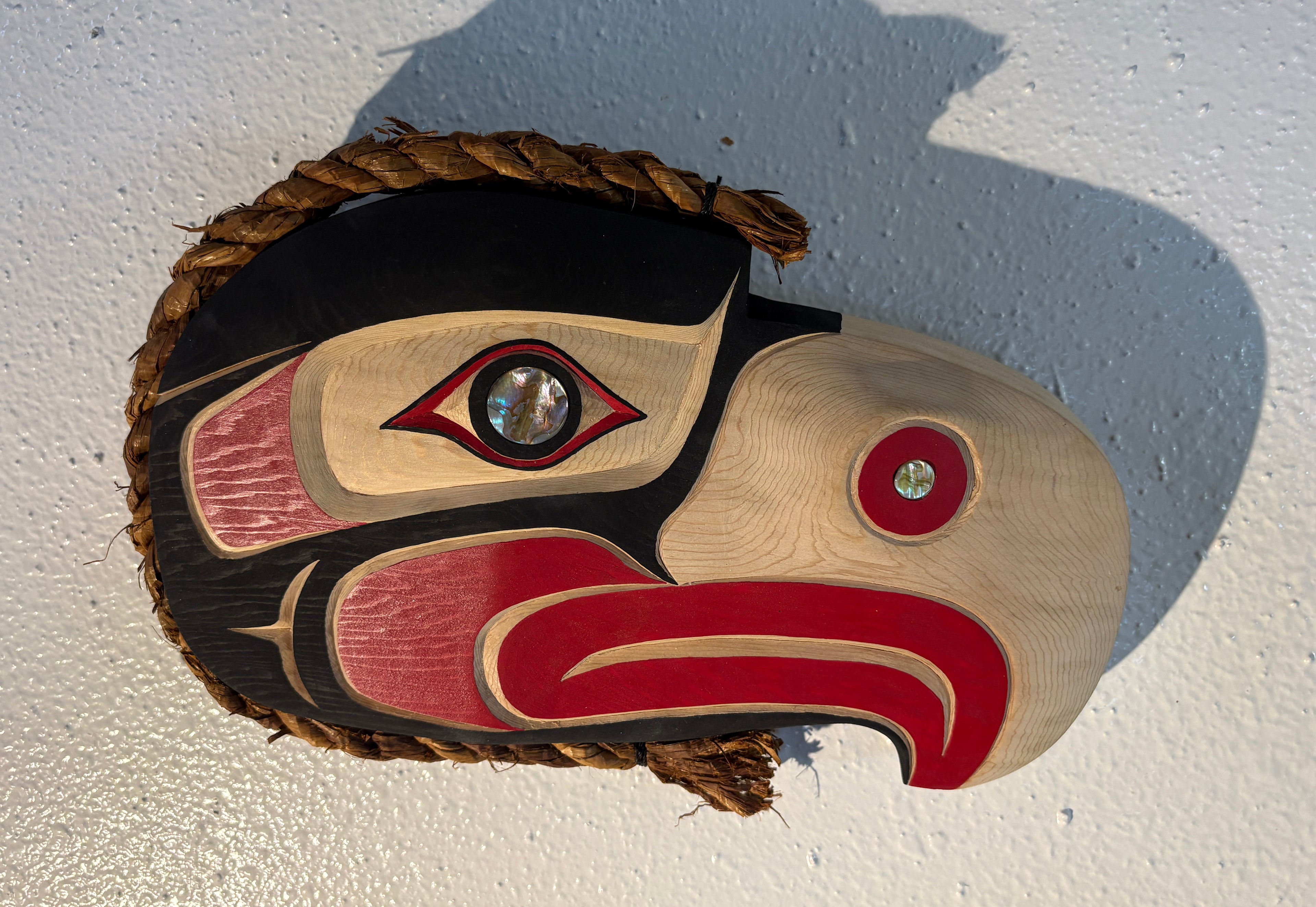 SOLD Northwest Coast Indigenous Art carving of a hand carved EAGLE by Morris Johnny 2026