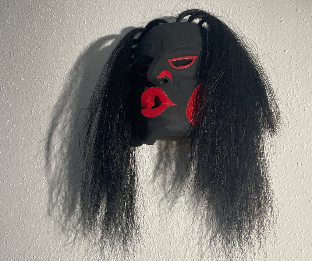 Northwest Coast First Nations art by Morris Johnny and Gilbert Dawson - Dzunukwa/Wild Woman