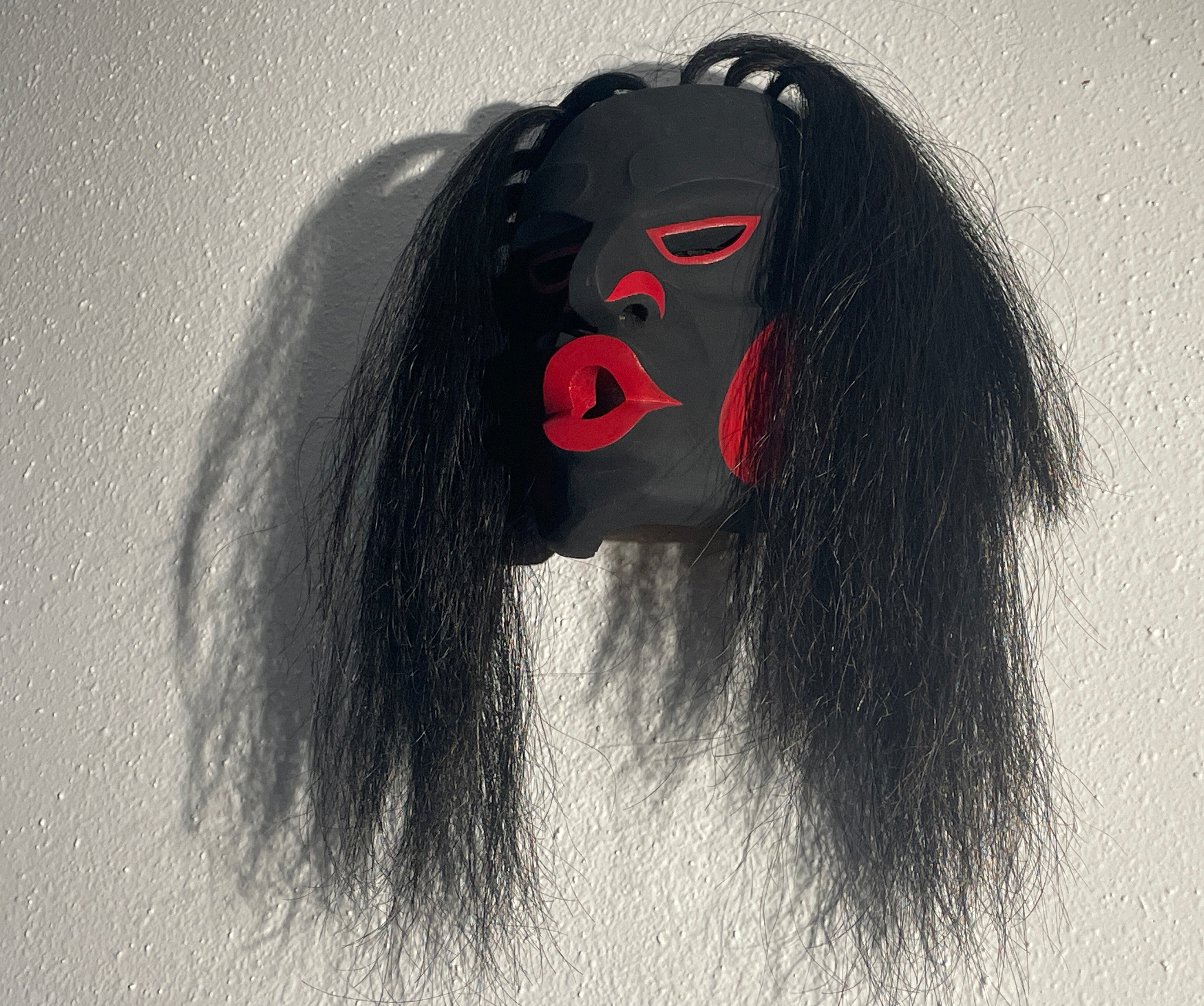 Northwest Coast First Nations art by Morris Johnny and Gilbert Dawson - Dzunukwa/Wild Woman