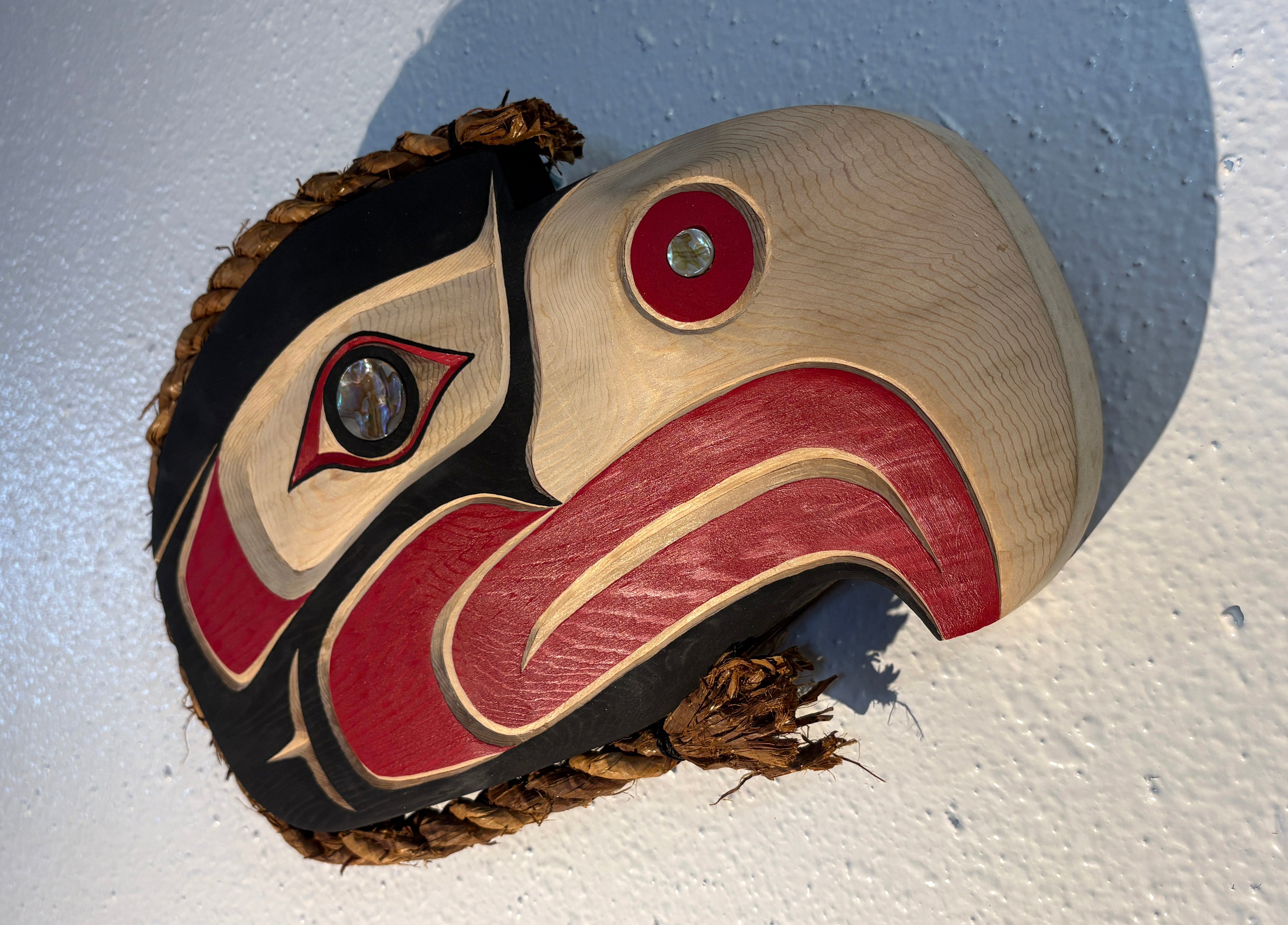 SOLD Northwest Coast Indigenous Art carving of a hand carved EAGLE by Morris Johnny 2026