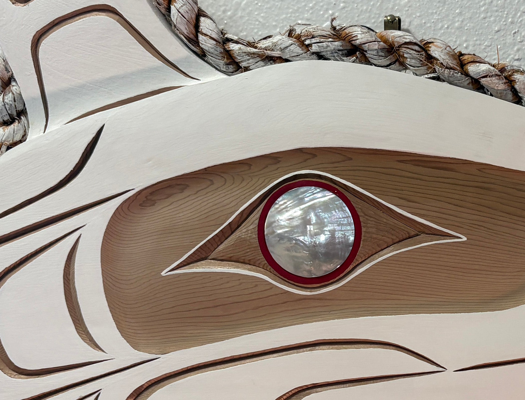 Kwakwaka’wakw Northwest Coast Indigenous carving by Morris Johnny 2026 WHITE WOLF