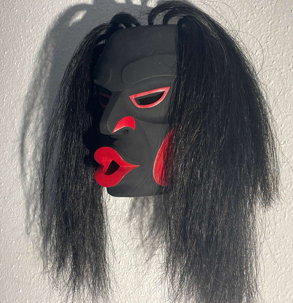 Northwest Coast First Nations art by Morris Johnny and Gilbert Dawson - Dzunukwa/Wild Woman