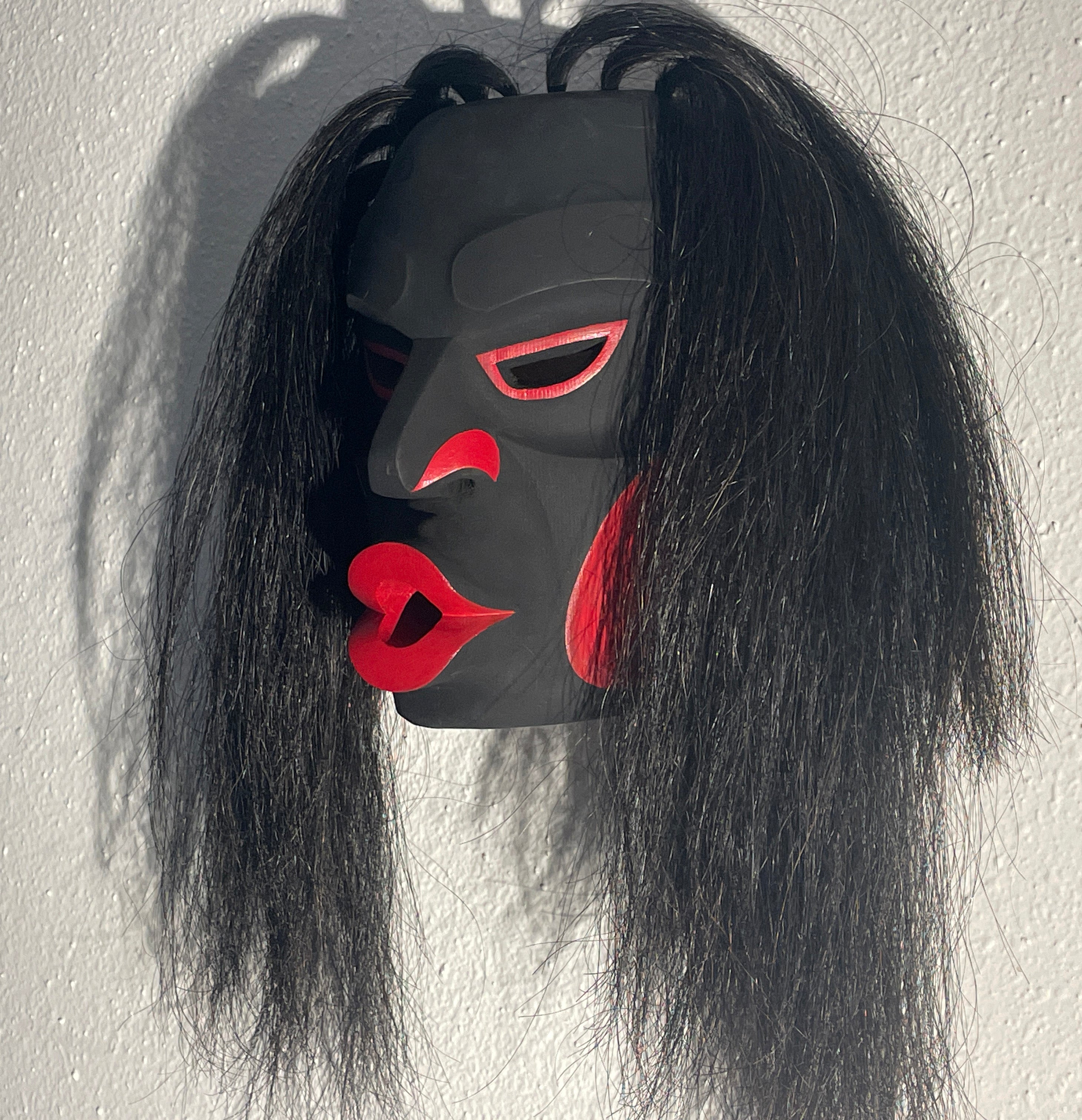 Northwest Coast First Nations art by Morris Johnny and Gilbert Dawson - Dzunukwa/Wild Woman