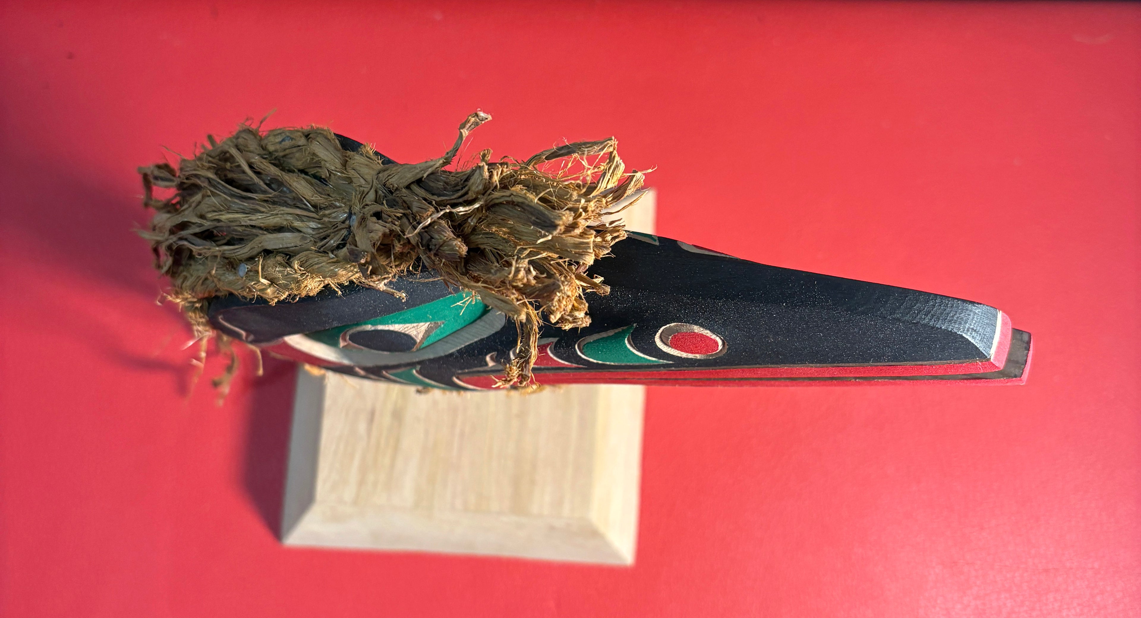 SOLD Northwest Coast Indigenous carving of a Mini RAVEN Clapper hand carved by Morris Johnny 2026