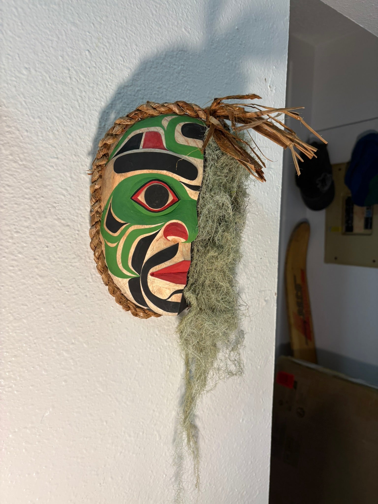 Gilbert Dawson Moss Mask Bring the stunning beauty of Northwest Coast First Nations art into your home with North Island Roots!  Explore our curated collection of authentic, hand-carved masterpieces by talented artists Gilbert Dawson and Morris Johnny
From striking Bear and Wind masks to intricately detailed Eagle and Double Whale carvings, each piece showcases exceptional Indigenous craftsmanship
Find your perfect statement piece in our catalog today—we offer international pricing for art lovers worldwide!