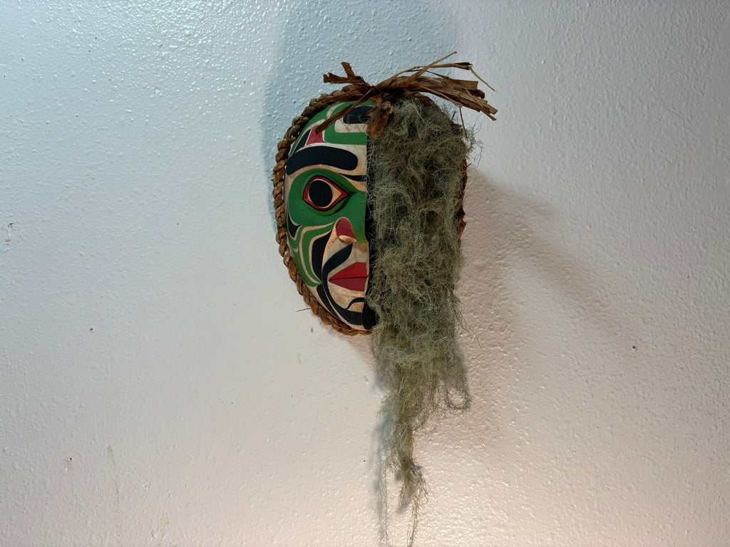 Gilbert Dawson Moss Mask Bring the stunning beauty of Northwest Coast First Nations art into your home with North Island Roots!  Explore our curated collection of authentic, hand-carved masterpieces by talented artists Gilbert Dawson and Morris Johnny
From striking Bear and Wind masks to intricately detailed Eagle and Double Whale carvings, each piece showcases exceptional Indigenous craftsmanship
Find your perfect statement piece in our catalog today—we offer international pricing for art lovers worldwide!