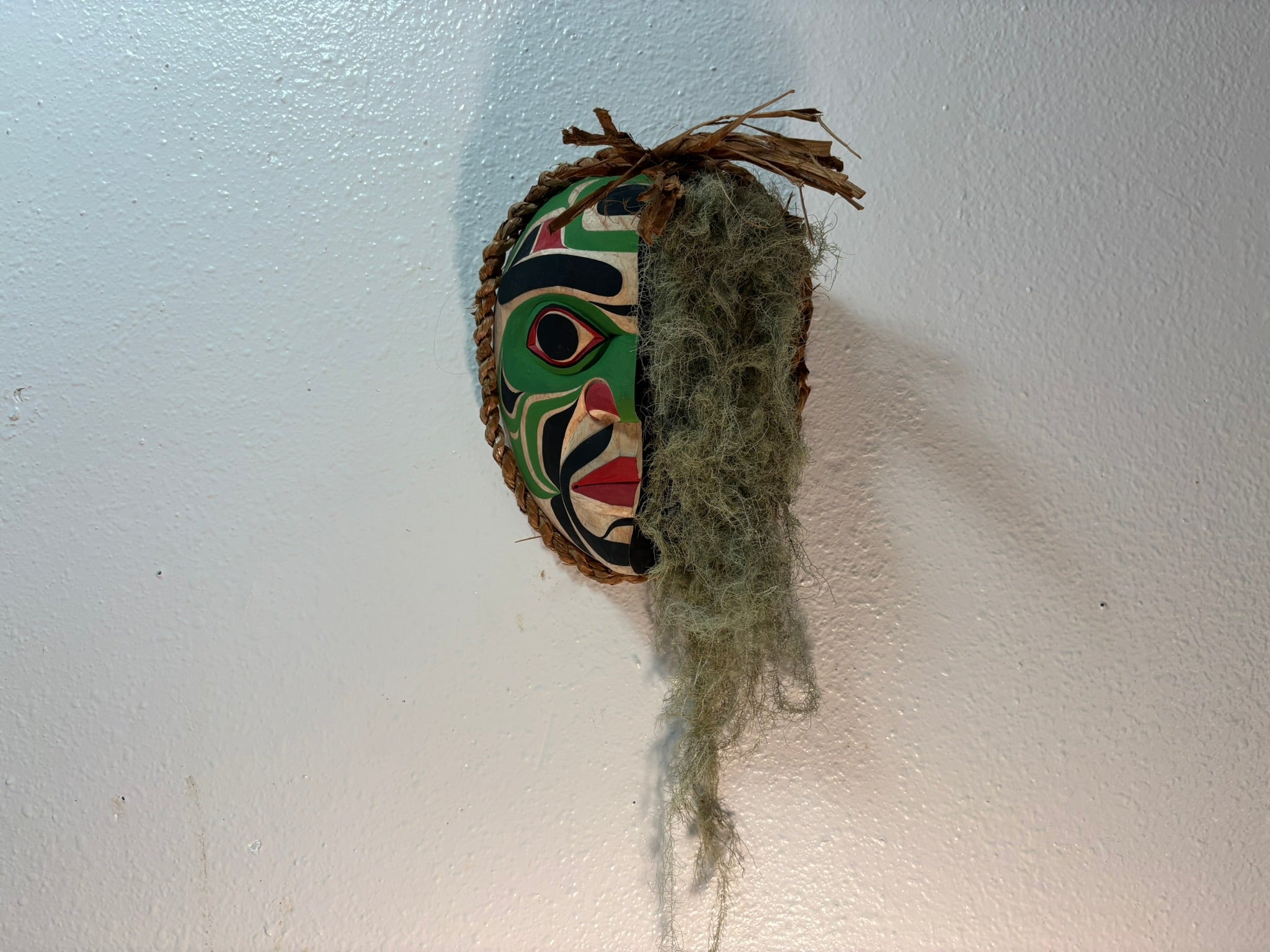 Gilbert Dawson Moss Mask Bring the stunning beauty of Northwest Coast First Nations art into your home with North Island Roots!  Explore our curated collection of authentic, hand-carved masterpieces by talented artists Gilbert Dawson and Morris Johnny
From striking Bear and Wind masks to intricately detailed Eagle and Double Whale carvings, each piece showcases exceptional Indigenous craftsmanship
Find your perfect statement piece in our catalog today—we offer international pricing for art lovers worldwide!
