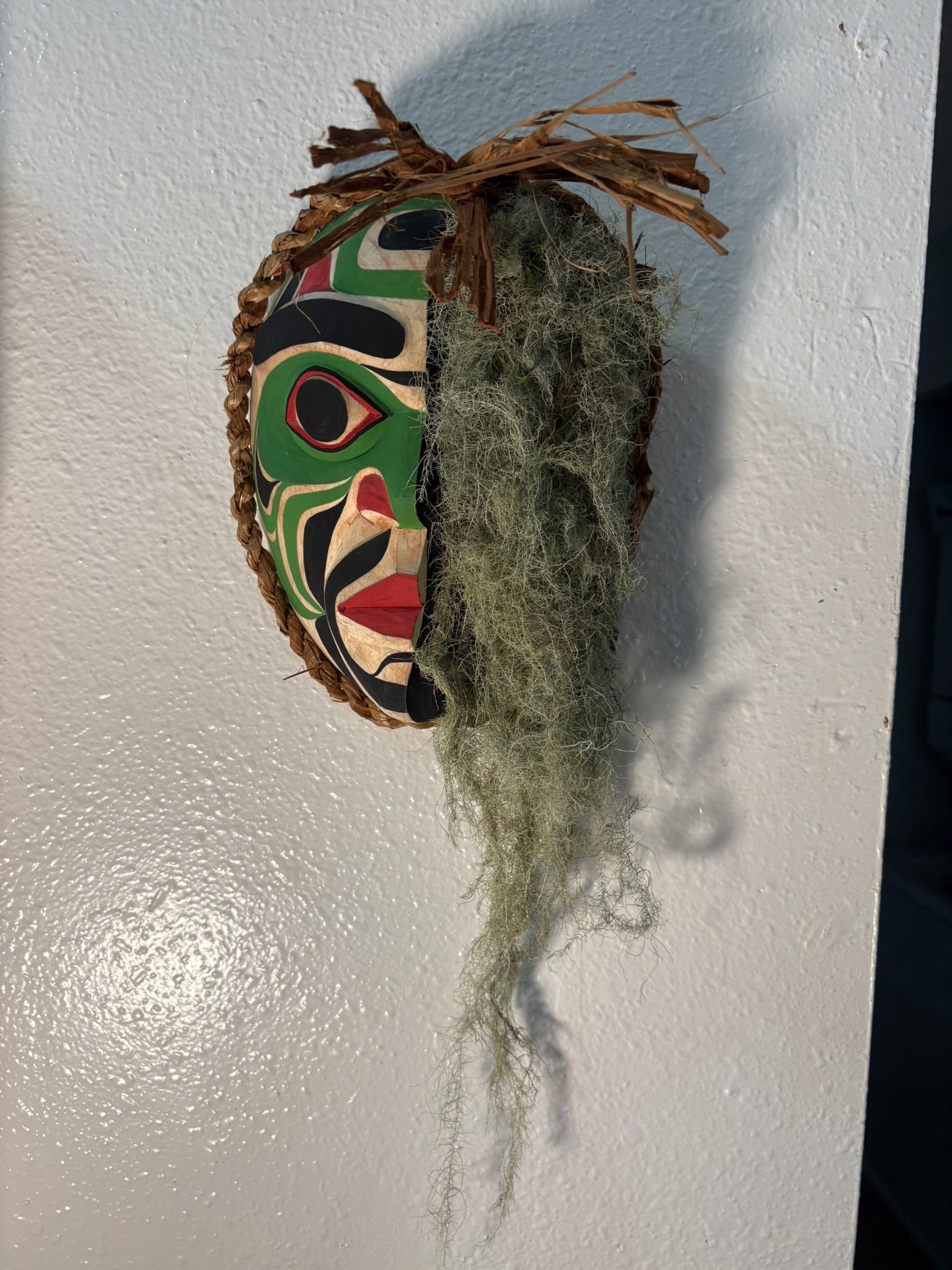 SOLD Northwest Coast First Nations art by Gilbert Dawson - MOSS Man Mask