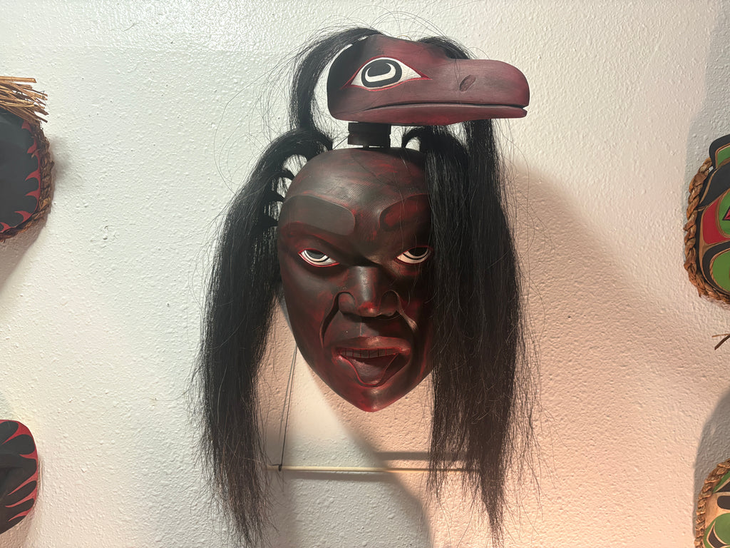 Northwest Coast First Nations art by Gilbert Dawson - GHOST mask