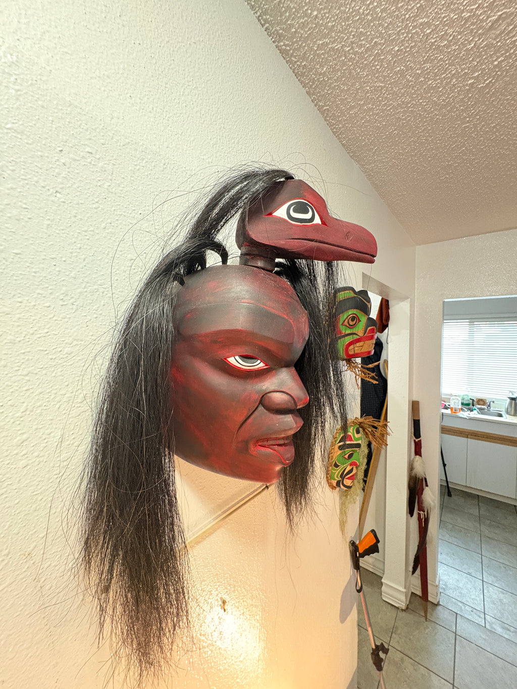 Northwest Coast First Nations art by Gilbert Dawson - GHOST mask