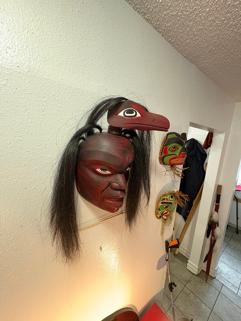 Northwest Coast First Nations art by Gilbert Dawson - GHOST mask