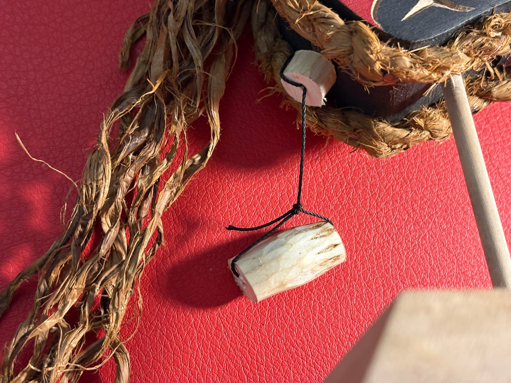 SOLD Northwest Coast Indigenous carving of a Mini RAVEN Clapper hand carved by Morris Johnny 2026
