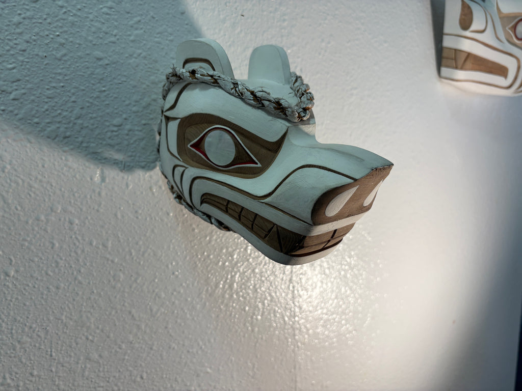 Northwest Coast First Nations art by Gilbert Dawson - SPIRIT BEAR Maskette