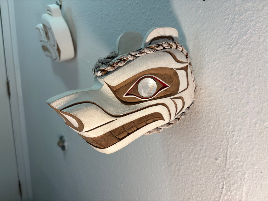 Northwest Coast First Nations art by Gilbert Dawson - SPIRIT BEAR Maskette