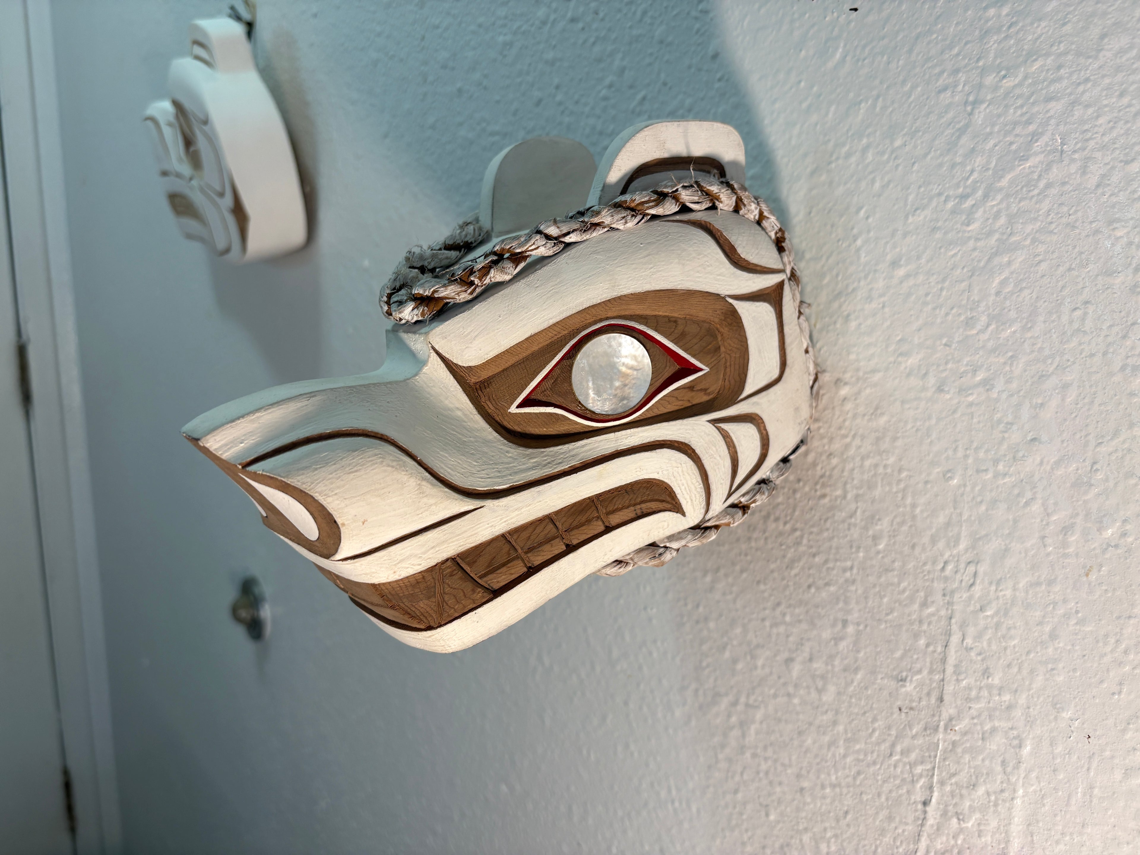 Northwest Coast First Nations art by Gilbert Dawson - SPIRIT BEAR Maskette