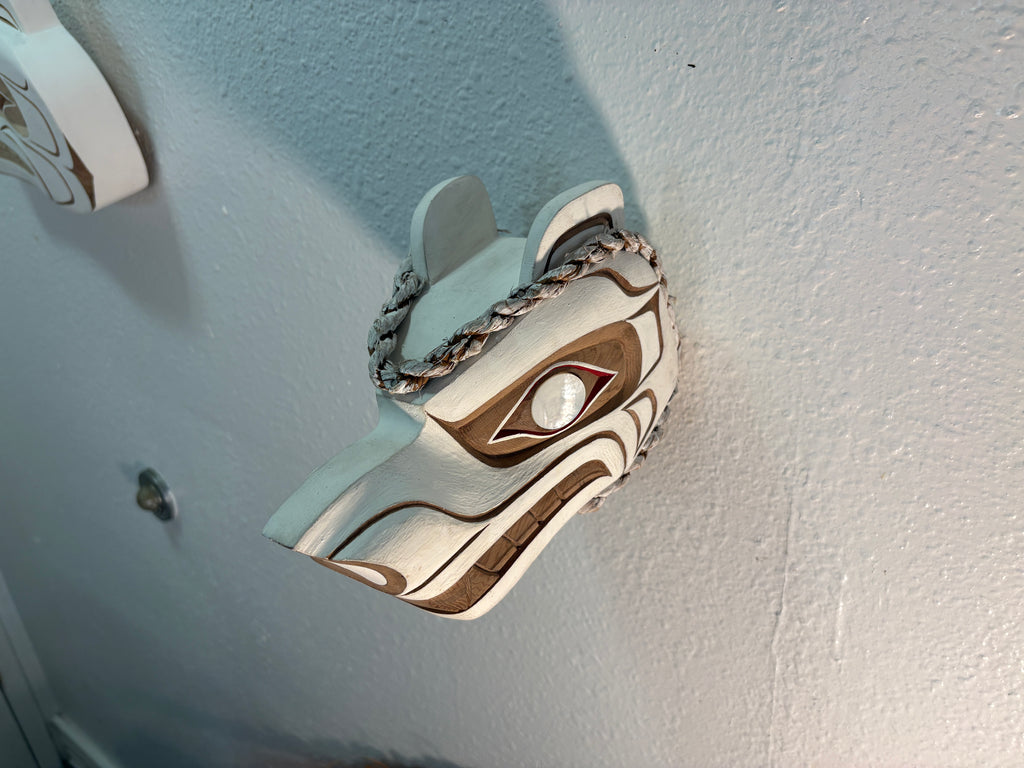 Northwest Coast First Nations art by Gilbert Dawson - SPIRIT BEAR Maskette