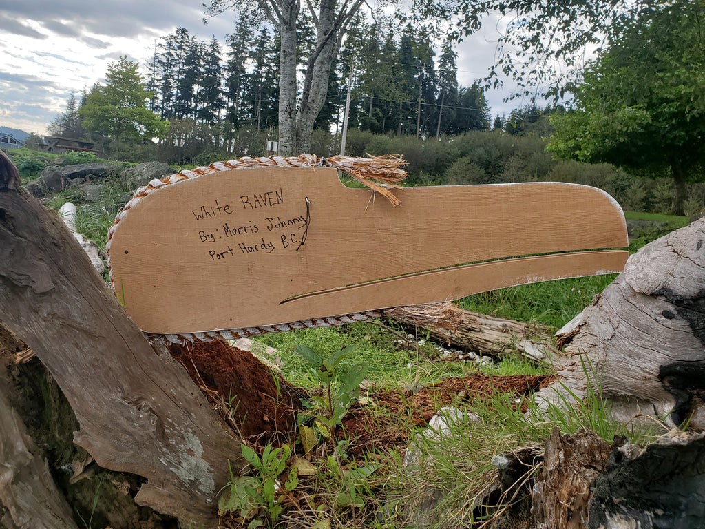 Northwest Coast Indigenous Art, Morris Johnny Carver, First Nations White Raven