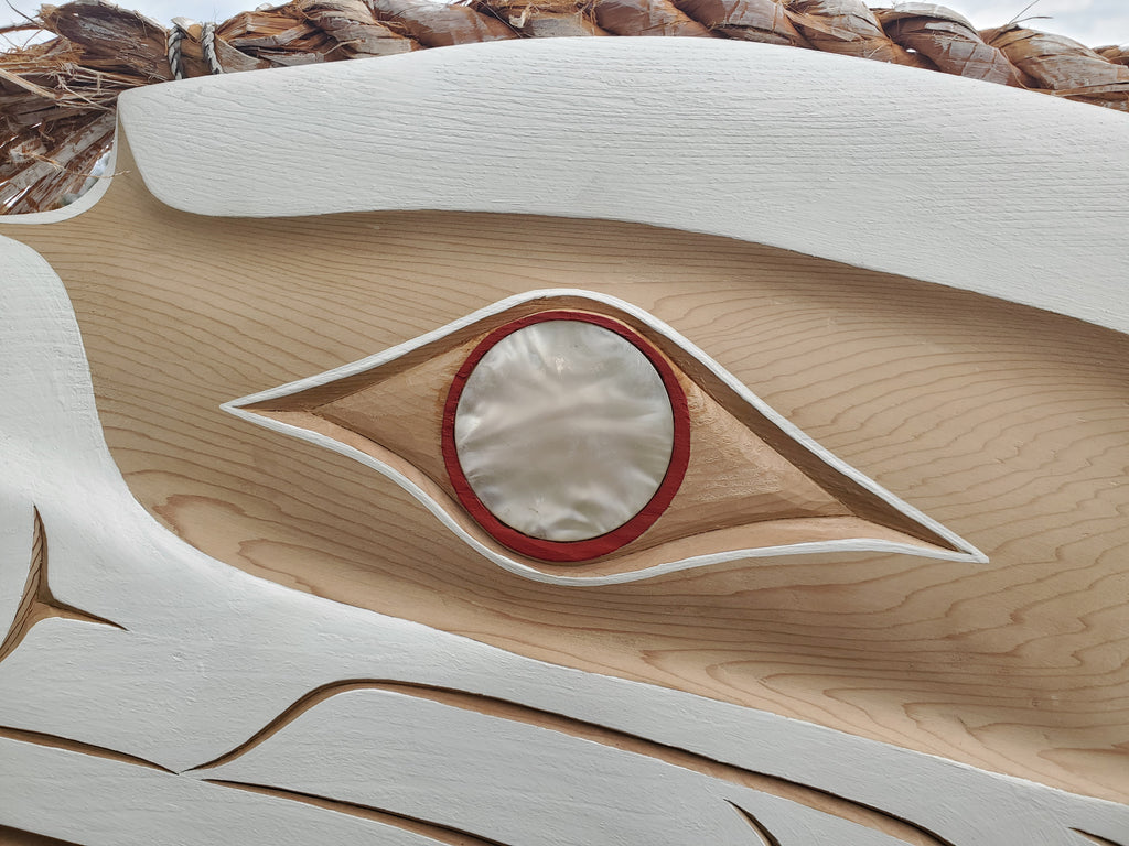 Northwest Coast Indigenous Art, Morris Johnny Carver, First Nations White Raven