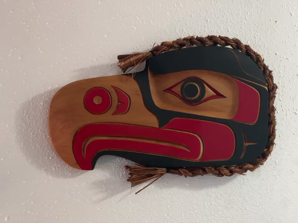 Northwest Coast Indigenous Art, Morris Johnny Carver, First Nations Eagle